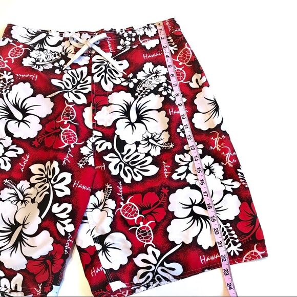 Hawaii Aloha Sea Turtle Tropical Board Shorts Sz 36 - Picture 10 of 13
